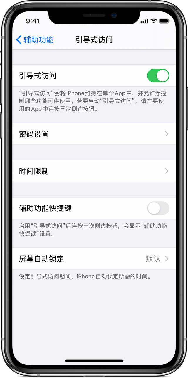 汉阴苹果手机维修分享如何在 iPhone 上退出引导式访问 