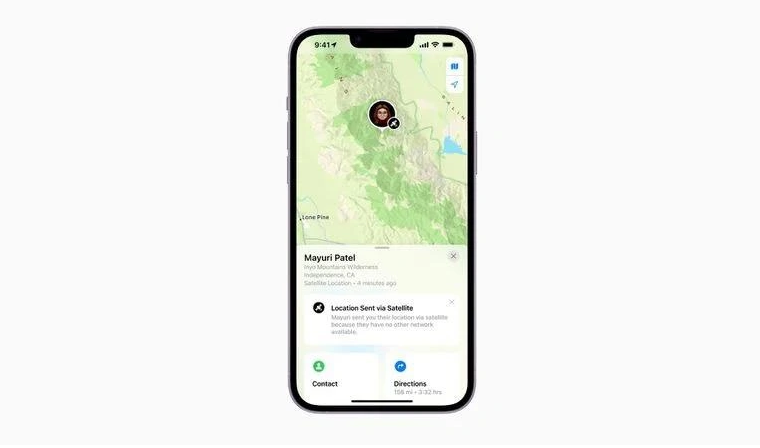 汉阴苹果14维修分享iPhone14系列中 FindMy功能通过卫星分享位置方法教程 